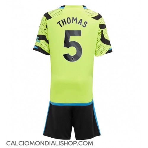 Maglie da calcio Arsenal Thomas Partey #5 Seconda Maglia Bambino 2023-24 Manica Corta (+ Pantaloni corti)